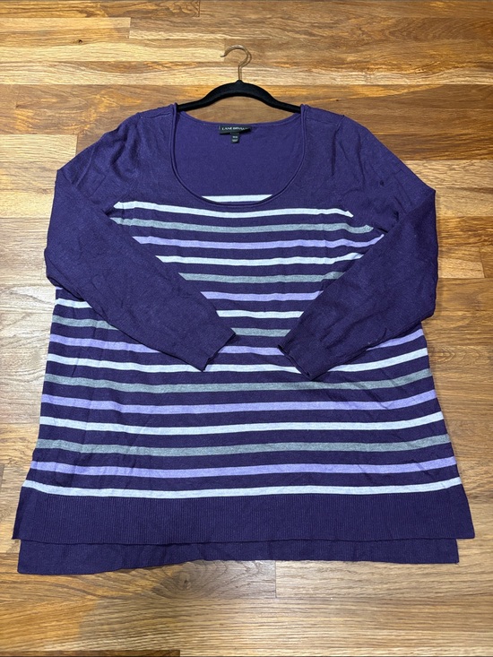 Lane Bryant Sweaters - LANE BRYANT purple knit pullover sweater